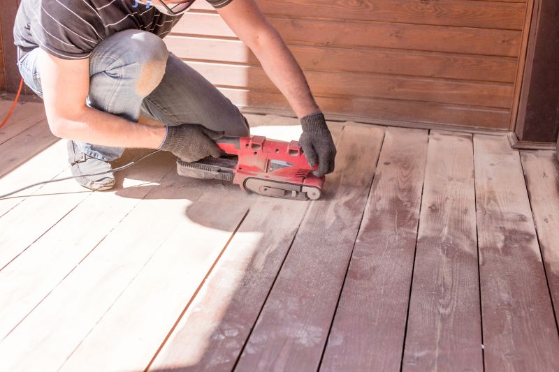Local Wood Decking Sanding pros at work