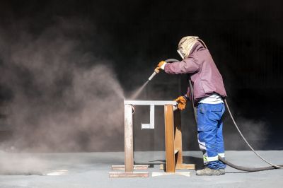 Protective gear during sanding